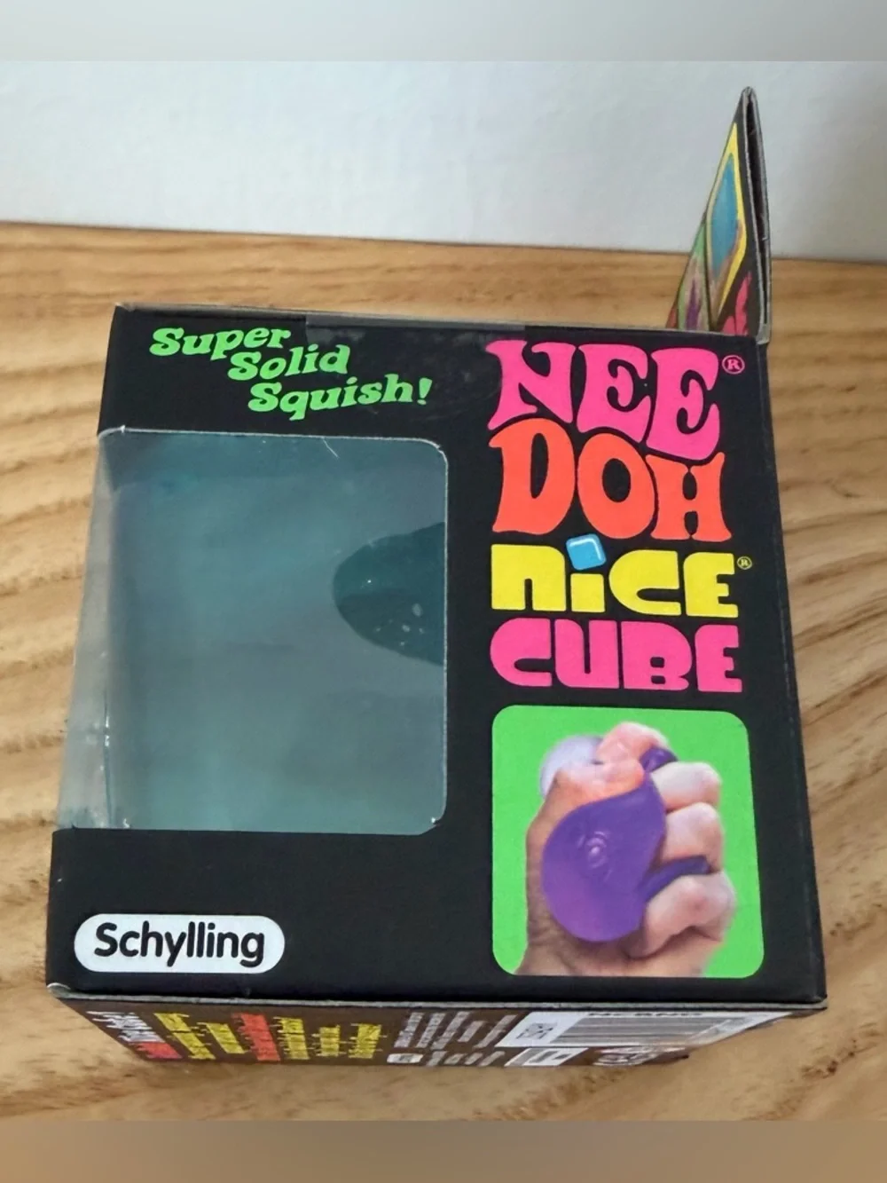 Blue Needoh Squish NICE CUBE - Original Medium 2.25” square - Sealed New in Box - Picture 4 of 7
